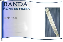 Banda de reina de fiesta