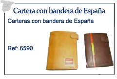 carteras con bandera de Espa&ntilde;a