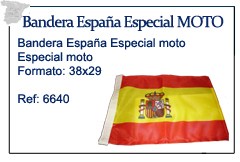 Bandera para motos Espa&ntilde;a