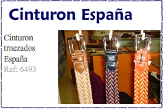 Cinturones Espa&ntilde;a trenzados