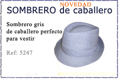 Sombrero de caballeros colecci&oacute;n 2010
