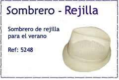 Sombrero de rejilla para el verano
