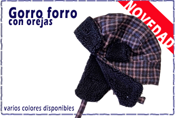 Gorro con forro y orejas