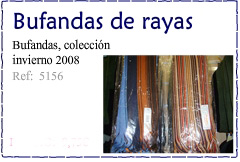 Bufandas a rayas - nueva colecci&oacute;n