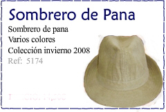 Sombrero de pana