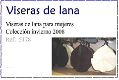 Viseras de lana