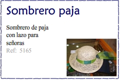 Sombrero de paja con lazo - Kakicomplementos