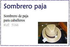 Sombrero de paja para caballeros - Kakicomplementos