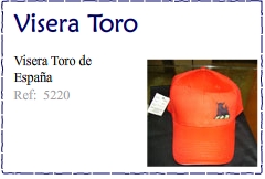 Visera toro de Espa&ntilde;a - Kakicomplementos
