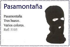 Pasamonta&ntilde;a de forro polar 3 huecos