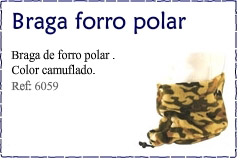 braga forro polar