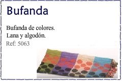 bufanda de algod&oacute;n