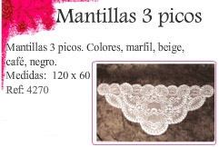 Mantillas 3 picos