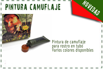 Pintura de camuflaje militar para rostro en tubo