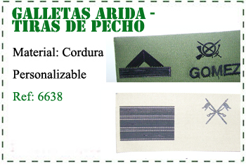Tiras de pecho militar