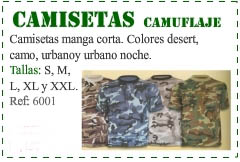 Camisetas de camuflaje
