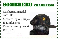 Sombrero del ejercito