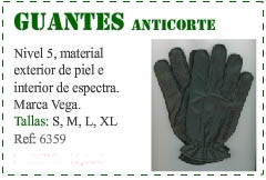 Guantes anti-corte