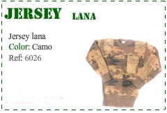 Jersey militar de lana