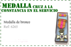 Medalla de bronce cruz a la constancia en el servicio 