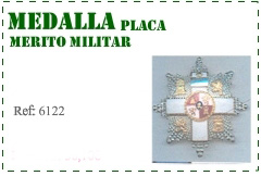 Placa al m&eacute;rito militar 