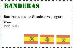 Banderas de la legi&oacute;n, guardia civil, militar - Kakicomplementos