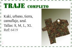 Uniforme de camuflaje