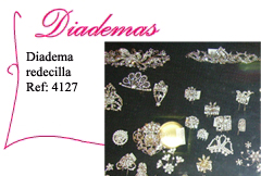 Diadema redecilla novedad 2012 complementos nupciales