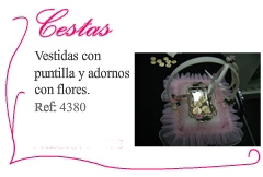 Cestas de ceremon&iacute;a nupcial