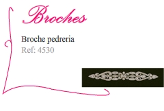 Broche de novia plateado - Kakicomplementos