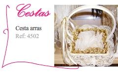 Cesta arras para novios - Kakicomplementos