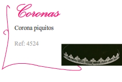 Corona con piquitos para novias - Kakicomplementos
