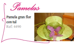 pamela con flor para bodas - Kakicomplementos