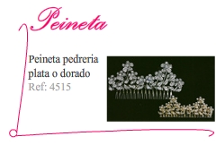 Peineta de novia modelo 3 - Kakicomplementos