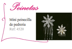 Peineta de novia con flor grande - Kakicomplementos