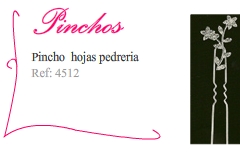 Pincho de peinado para bodas con hojas - Kakicomplementos