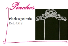 Pincho sencillo con flores - Kakicomplementos