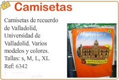 Camisetas universidad de Valladolid